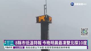 全台凍! 今晚明晨最冷探10度 週二漸回溫｜華視新聞 20211226