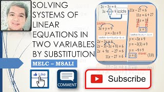V26: SOLVING SYSTEM OF LINEAR EQUATIONS IN TWO VARIABLES USING SUBSTITUTION METHOD