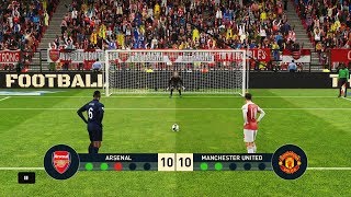 PES 2019 | Arsenal vs Manchester United | Penalty shootout | Gameplay | PS4