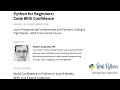 Python for Beginners: Code With Confidence