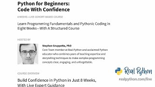 Python for Beginners: Code With Confidence