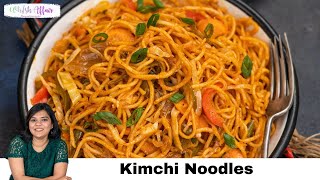 Quick Stir Fried Kimchi Noodles Recipe