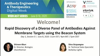 ChemPartner Webinar: Rapid Discovery of a Diverse Panel of Antibodies Against Membrane Targets