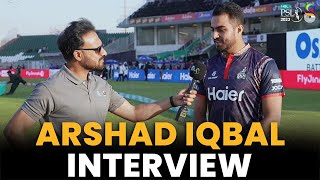 Arshad Iqbal Interview | Peshawar Zalmi vs Quetta Gladiators | Match 25 | HBL PSL 8 | MI2A