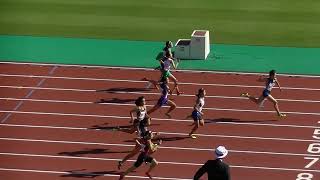 20181021福岡県中学新人陸上 2年女子100m決勝