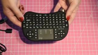 Rii i8s 2 4GHz RF Portable Mini Wireless Keyboard, Important charging info on review