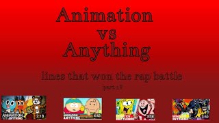 Animation vs anything: lines that won the rap battle