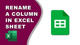 How to rename a column in Excel sheets