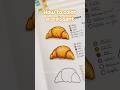 How I color a croissant step by step. 🥐#colortok #coloringtutorial #bellybeancoloring