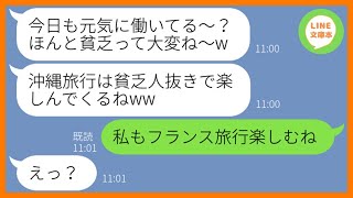 【LINE】私だけママ友旅行から仲間外れにする陰湿女「お金がなきゃ旅行も出来ないのよw」→旅行当日、私を貧乏人扱いするマウント女にある衝撃の事実を教えてあげた結果w【スカッとする話】【総集編】