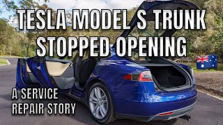 MY TESLA MODEL S TRUNK STOPPED OPENING | Service Repair Appointment