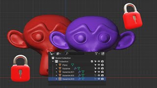 Blender: How To Lock Objects From Selection