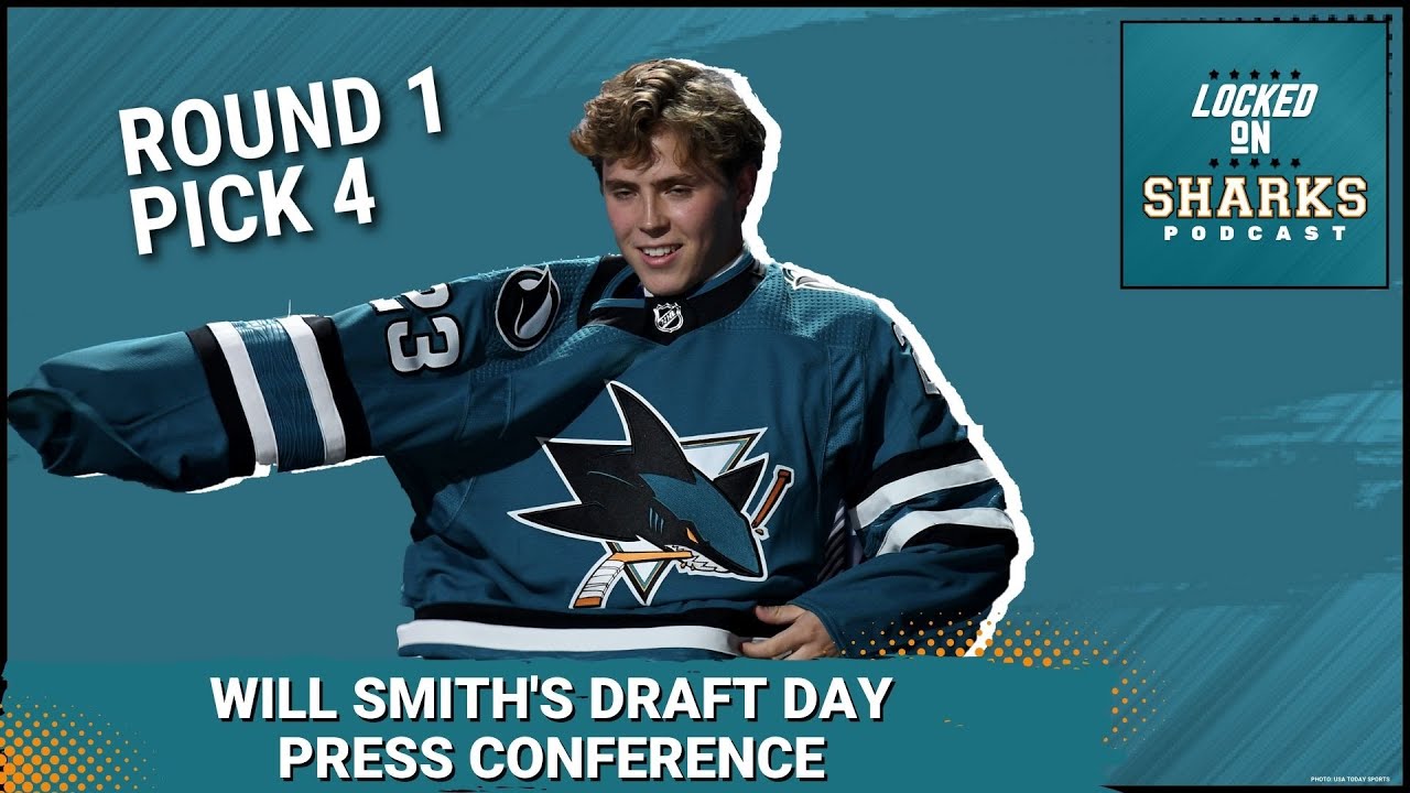 San Jose Sharks' Will Smith Draft Day Introductory Press Conference ...