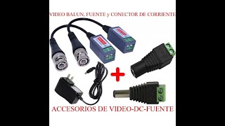 Armado de Cable UTP - Energia DC y Video Balun para cctv.