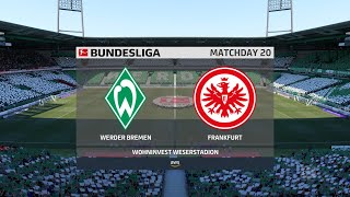 FIFA 21 | Werder Bremen vs Frankfurt - Germany Bundesliga | 26/02/2021 | 1080p 60FPS