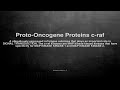 medical vocabulary what does proto oncogene proteins c raf mean