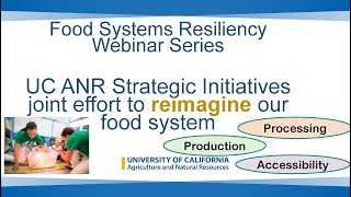 Food Systems Spotlight Series Webinar #2 - California Food Systems: Partnerships and Resources