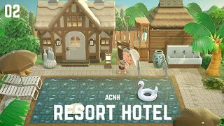 【あつ森】ジャングルリゾートのホテル作り🌴｜jungle resort hotel ｜島クリ＆ハピパラ