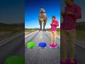 I Jump on button to dinosaur, alien & jocker dance funny video #shorts