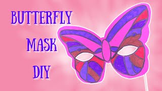 Easy Butterfly Mask DIY - Kids Craft Ideas