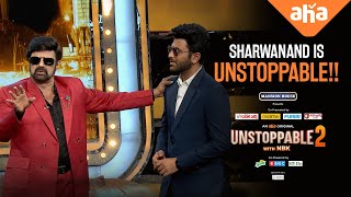 This is what makes Sharwanand an UNSTOPPABLE!! | Unstoppable With NBK S2 | Adivi Sesh | ahaVideoIN