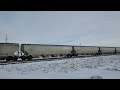 bnsf 7683 leads the x ettdam at lime road on the spanish peaks subdivision