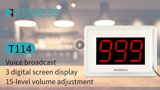 Retekess T114 Wireless Calling System Overview