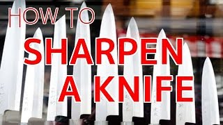 How to Sharpen Your Knife 【Sushi Chef Eye View】