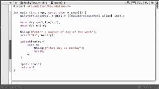 Objective C Programming Tutorial 47 Enum Program YouTube