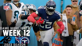 Carolina Panthers vs. Tennessee Titans Game Highlights | NFL 2023 Week 12