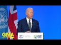 Biden pledges to fight climate change at COP26 l GMA