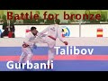 Karate. European Championship. + 84kg Rizvan Talibov - Asiman Gurbanli. Battle for bronze