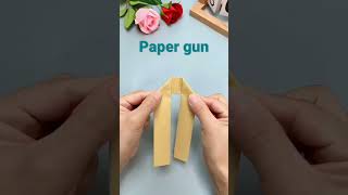 make a very easy paper gun so easy not a hard #shorts