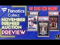 Fanatics Collect NOVEMBER PREMIER Auction Preview - 33 Cards