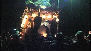 2007 森の祭り　7 天森橋での雨垂れ