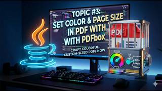 Java PDF Creation : 3. Set color and page size in PDF with PDFbox @AmitRanjan