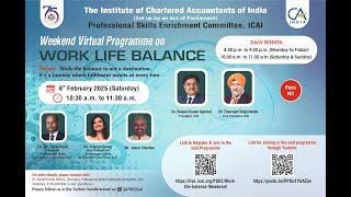 Weekend Virtual Programme on Work Life Balance