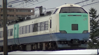 残り４日となった485系R26編成糸魚川快速新潟行き　8621M