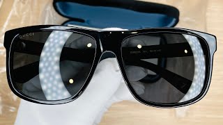 Xship.vn: Gucci Grey Square Men Sunglasses GG0010S 001 58