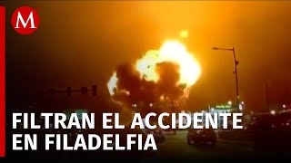 Difunden videos de accidente aéreo cerca del Roosevelt Mall en Filadelfia