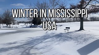 Winter in Mississippi, USA