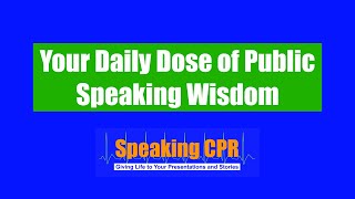Public Speaking Tip - Why You Need a Coach