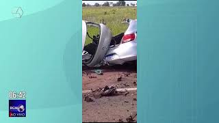 Motorista morre em acidente envolvendo carro e carreta na rodovia BR-262