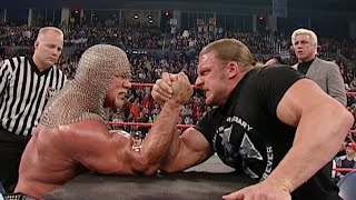 Scott Steiner vs. Triple H — Arm Wrestling Match: On this day in 2002