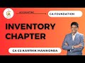 CA Foundation - Inventory Chapter for Dec 23 Exams