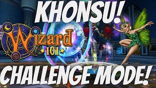 Khonsu Challenge Mode Full Boss Battle! Wizard101 Selenopolis Sanctum Dungeon!