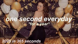 1 SECOND A DAY FOR A YEAR 2025 *my 2025 in 365 seconds* year recap