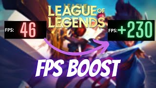 League of Legends; boost fps, fix lag and fix stuttering