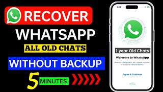 WhatsApp Data Recovery Without Backup ||  how to restore whatsapp messages on android