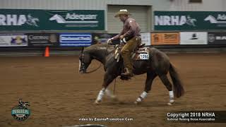 Little Brother Gun ridden by Sam L Schaffhauser  - 2018 NRHA Derby (Nov. Horse Open, Show 2)